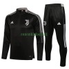 Juventus Ensemble Sweat d'Entraînement Quarter-Zip 22-23 Gris Foncé Pour Enfant